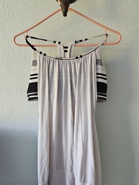 Lululemon Racerback Tank with built in stripe bra